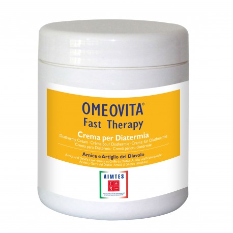 Crema per diatermia Omeovita Fast Therapy Arnica e Artiglio del Diavolo per Tecar - Tecarterapia 